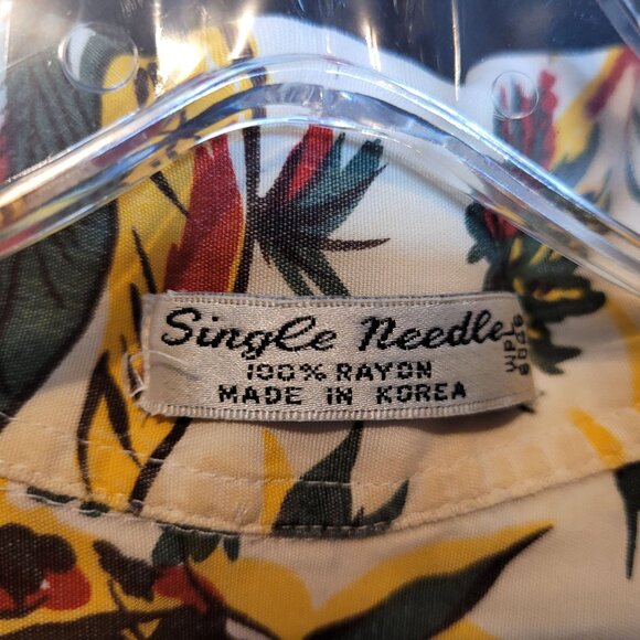 Vintage INC International Concepts Hawaiian Shirt Pineapple Rayon XL Flaws - Picture 6 of 14